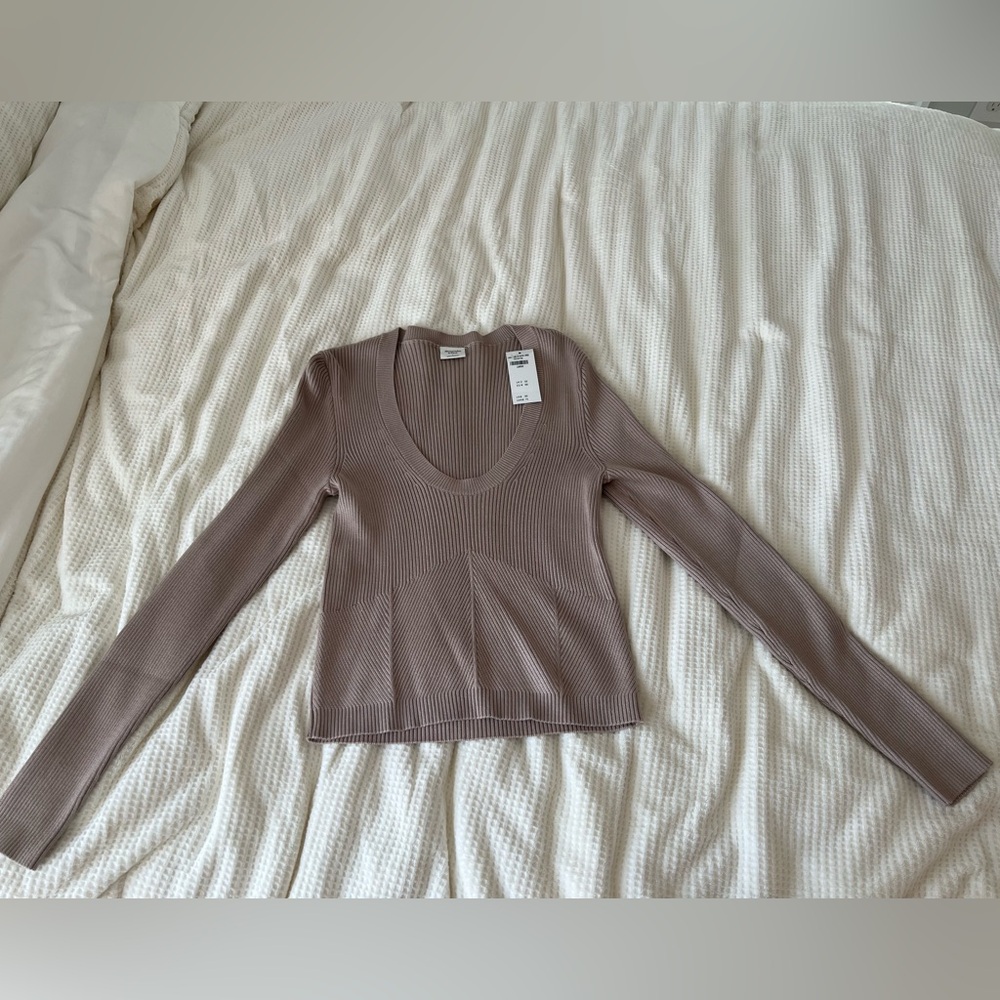 NWT Abercrombie & Fitch Ribbed Knit Sweater